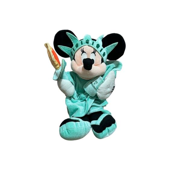 Disney Store Exclusive Minnie Mouse Statue of Liberty 12” Stuffed Plush July 4th - Picture 1 of 9